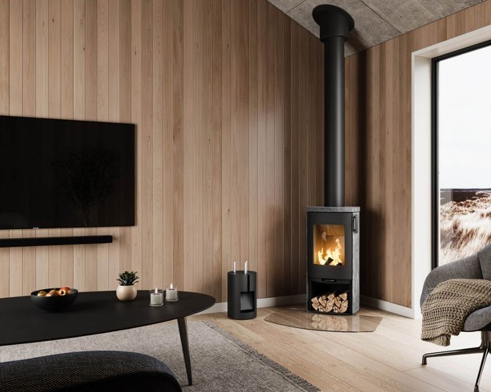 Kaminofen Heta Icon-Line Eclipse in schwarz